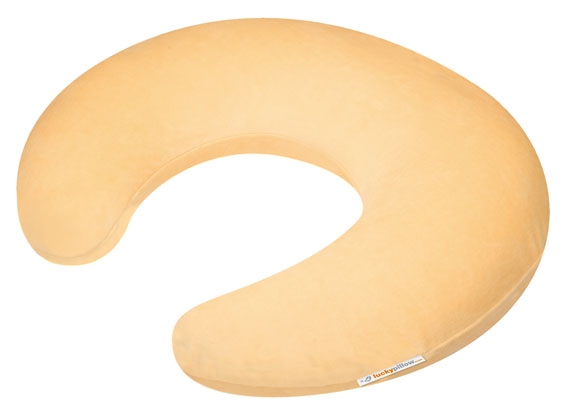 žlutý povlak na kojící polštář lucky pillow